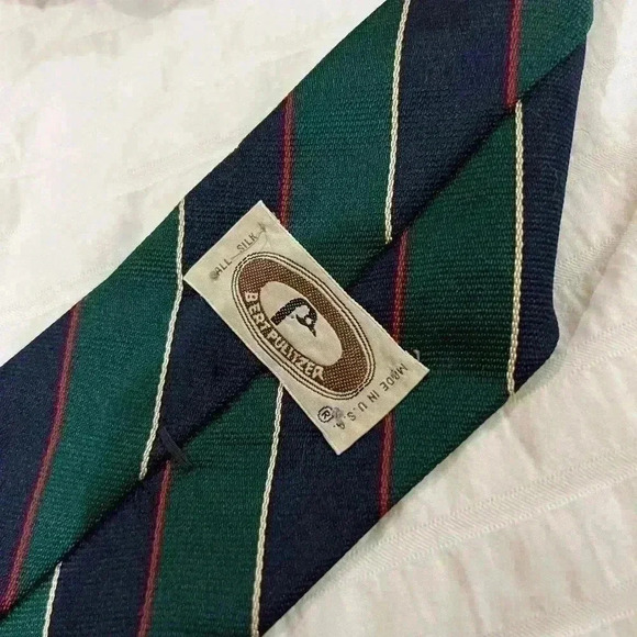 Bert Pulitzer Mens Silk Neck Tie - Picture 5 of 5